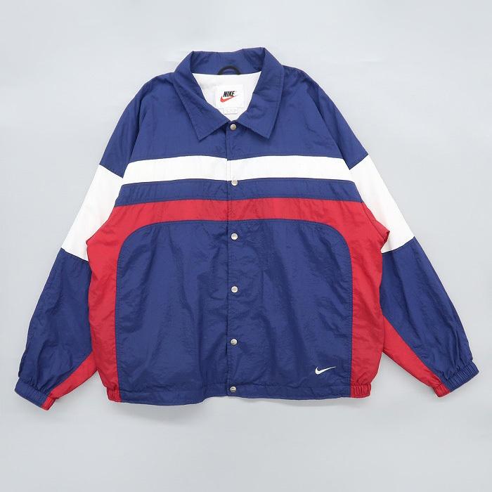 古着 ナイキ Nike スポーティージャケット コーチジャケット ネイビー ホワイト レッド サイズ表記 Xxl Gd47584 東京高円寺 古着屋 Slut スラット 通販 Yahoo ショッピング