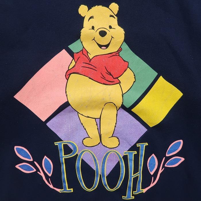 古着 Usa製 プーさん ディズニーキャラクター プリントスウェット トレーナー ネイビー サイズ表記 L Xl Gd 東京高円寺 古着屋 Slut スラット 通販 Yahoo ショッピング