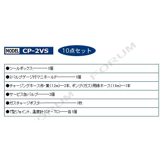 デンゲン R-12用 ガスチャージセット CP-2VS 10点セット