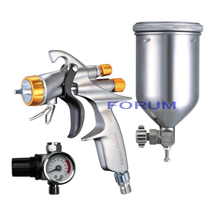 明治（meiji） スプレーガン FINER-FORCE R カップ 4GF-U 手元