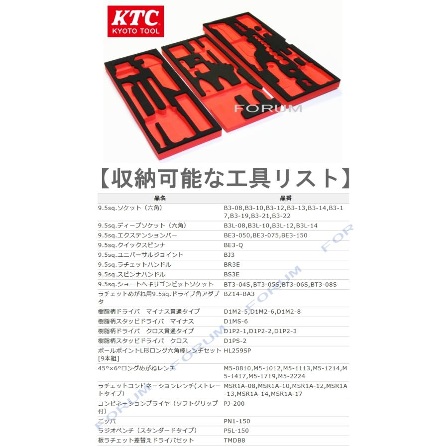 KTC チェスト （ 工具箱 ）SKX0223 用 二層式発泡収納トレイ