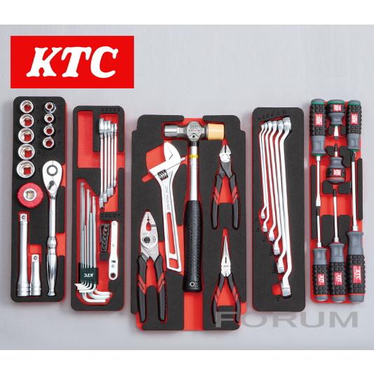 KTC 工具セット SK45225WZR （ レッド ） / 12.7sq. ツールセット 
