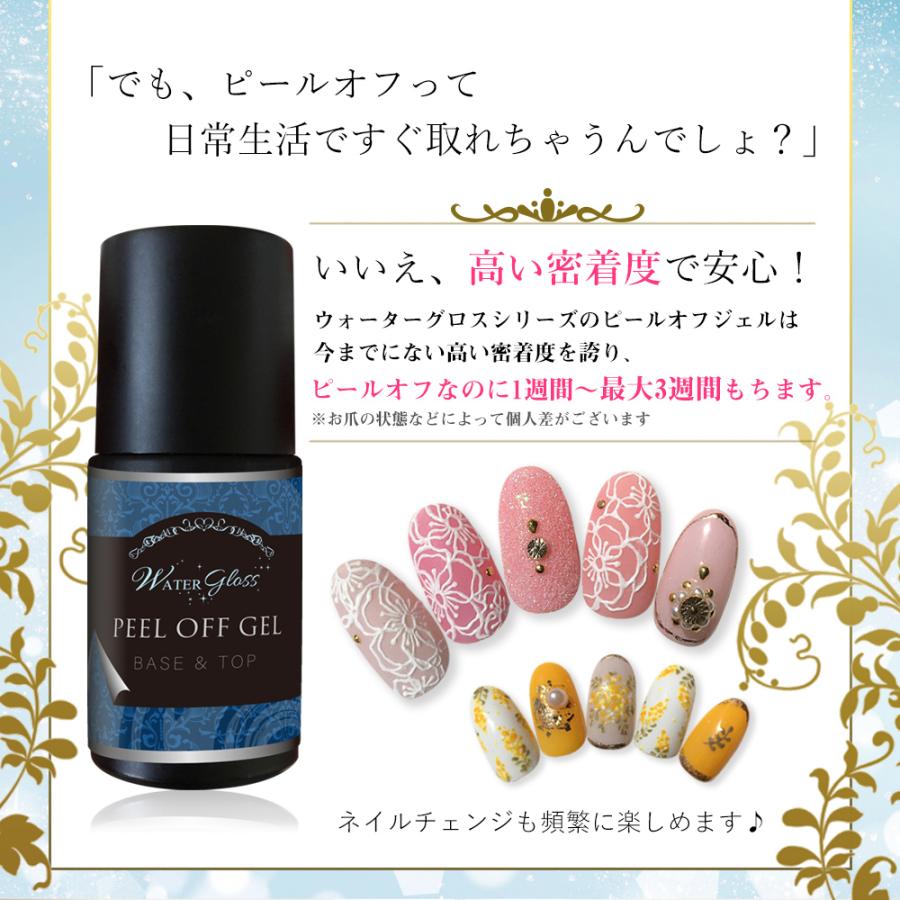 コロナ禍のオフ問題を解消 簡単 はがせるジェルネイル ピールオフ ベース トップ ウォーターグロス 内容量10ml Forward 通販 Yahoo ショッピング
