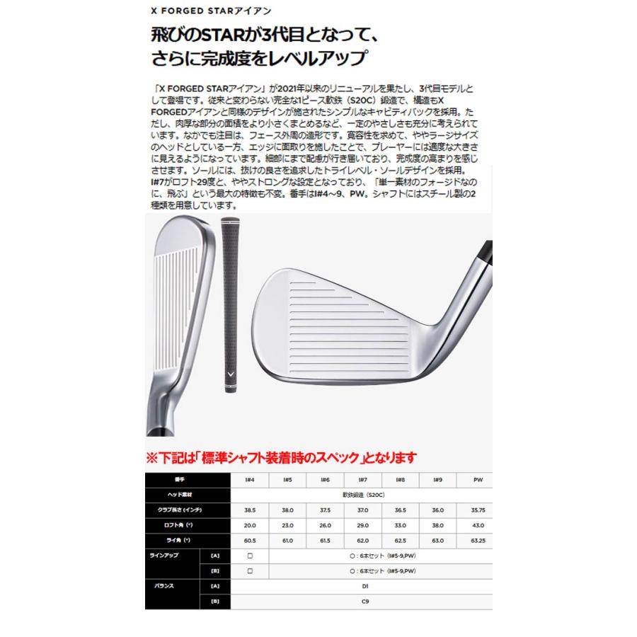 Callaway - キャロウェイ　X　フォージド　スター　アイアン　6本　超美品 010207030063466.jpg