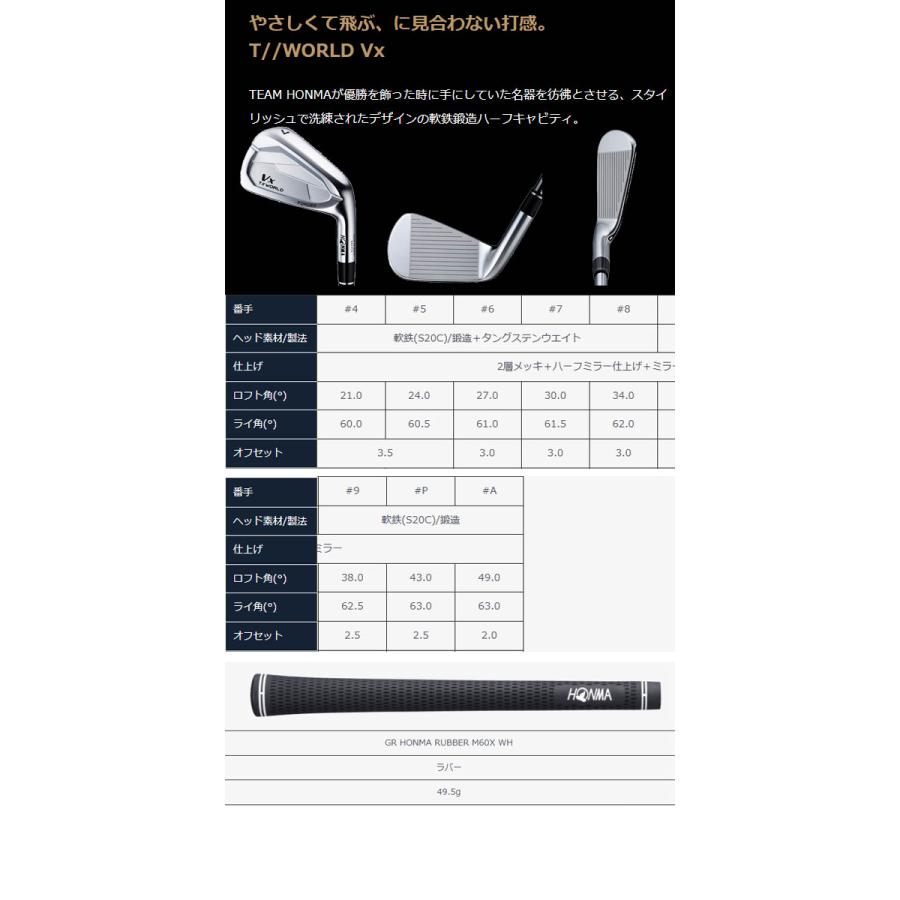 HONMA GOLF ホンマゴルフ TW767 アイアン 767Vx/767Px 5本セット HONMA GOLF ホンマゴルフ TW767 アイアン 767Vx/767Px 5本セット
