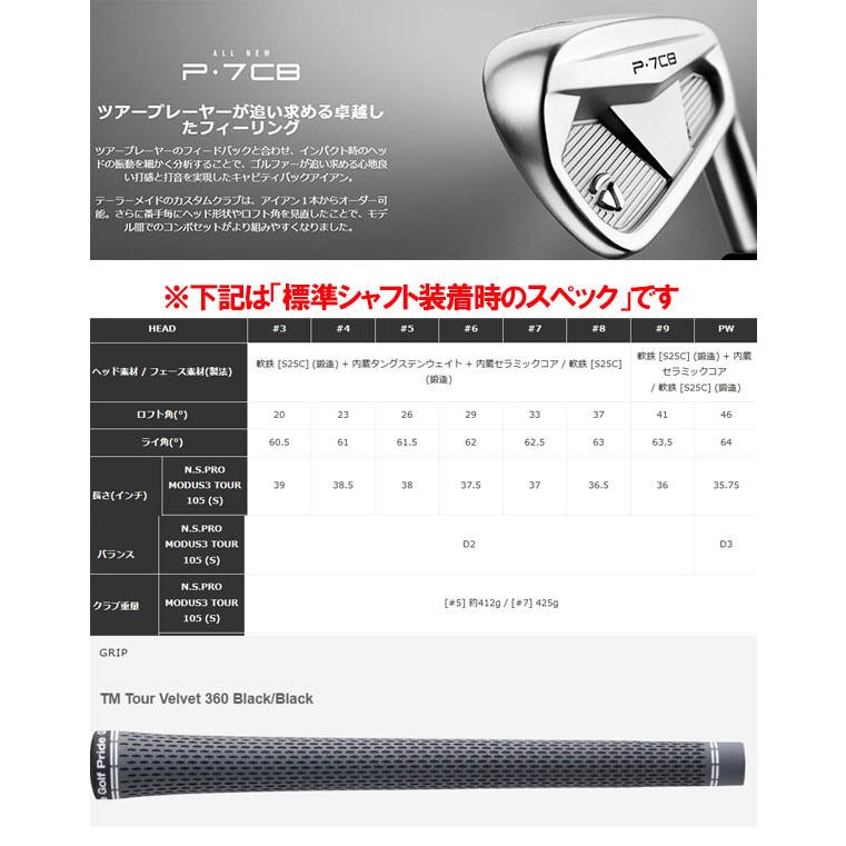 テーラーメイド アイアン P-7CB 5本セット 新品 未使用 NS950 R TaylorMade（テーラーメイド） ニューP・7CB アイアン 5本セット(#6