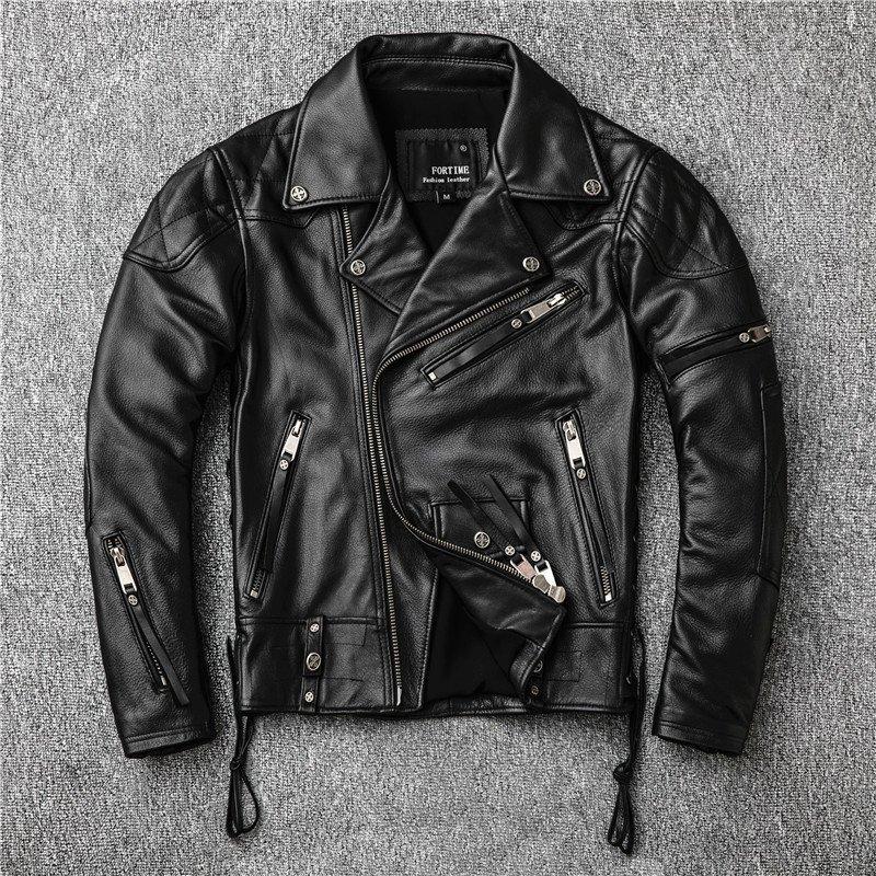 21人気の レザージャケット 革ジャン ワイルドなデザインで男らしい 本格的な革ジャン メンズ レザーコート ミリタリー ジャケット ブランド 細身 スリムタイプ ショート ダブル 牛革 ライダース バイク 本革 ジャケット Headshotsbar Com