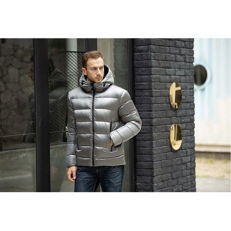 期間限定送料無料 ダウンコート メンズ 防寒 冬 あったか ショート丈 フェザー アウター フード付き ファスナーコート 軽量ダウンジャケット メンズ ダウンコート フ ファスナーコート 軽量ダウンジャケット コート アウター