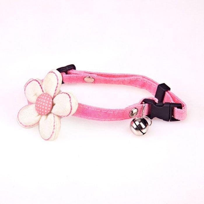 最大95 Offクーポン 首輪 ペット用品 犬 猫 新作 花 鈴 可愛い 人気 調節可能 お出掛け アウトドア おしゃれ