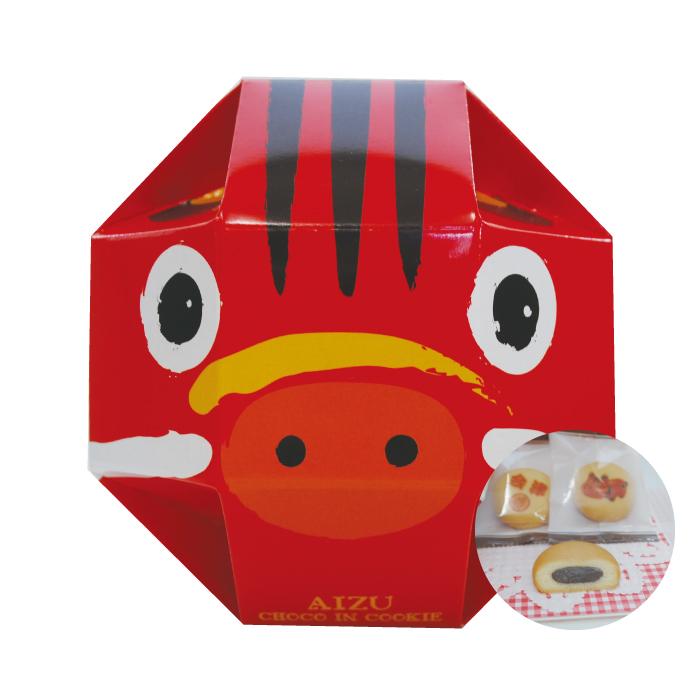 まとめ買い 会津赤べこ チョコインクッキー 10枚入り×2箱セット お土産