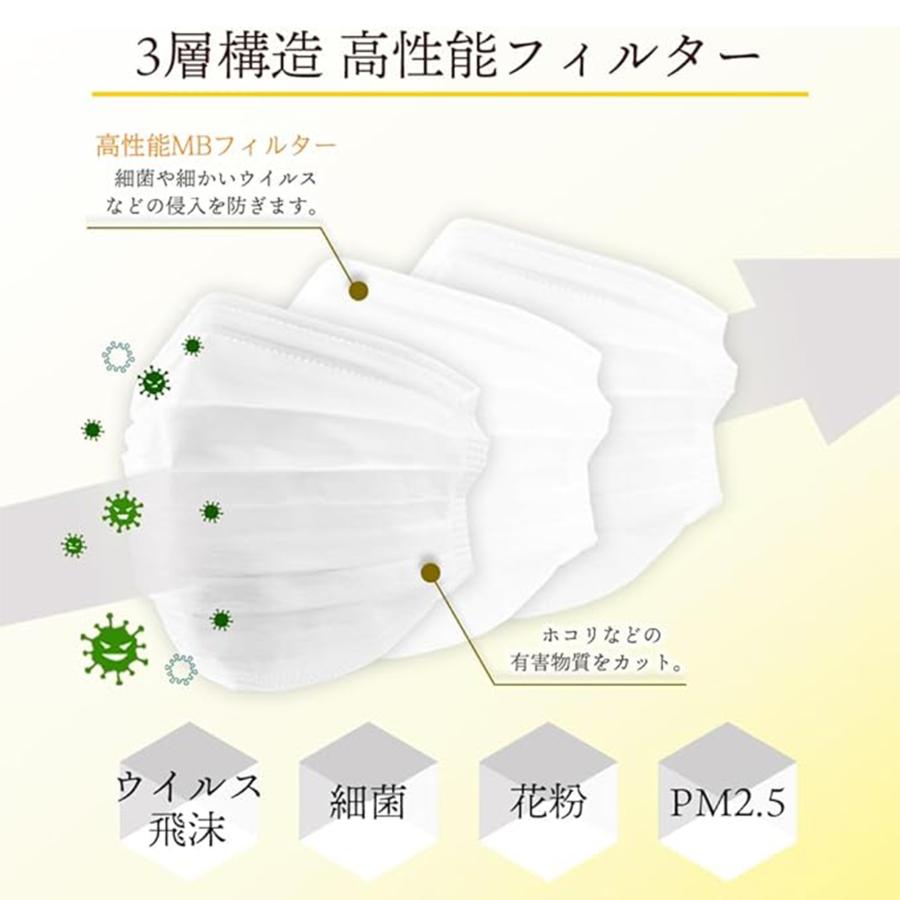 eirene（エレネ） マスク 不織布 プリーツマスク ホワイト こども