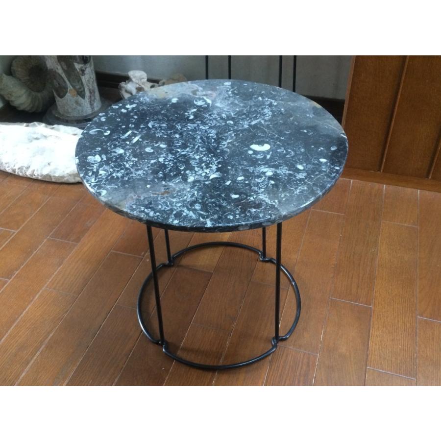 花台に最適！モロッコ産★化石のテーブル天板のみ（丸型）ダーク系黒 :zapynpjyac:化石・鉱物専門店Fossils - 通販 -  Yahoo!ショッピング