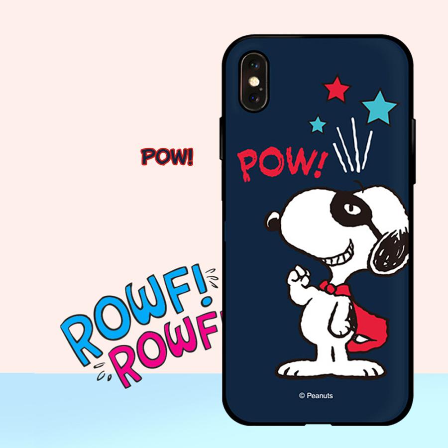 SNOOPY（スヌーピー） iphone15 背面カードミラー ケース peanuts