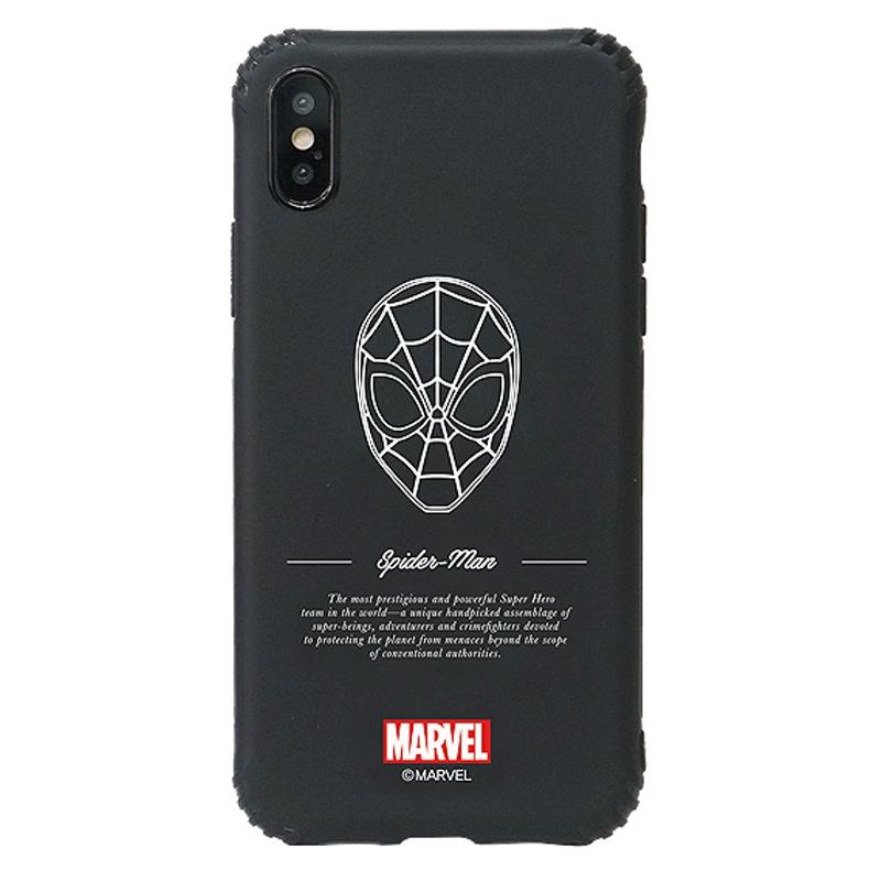 MARVEL（マーベル） iPhoneSE(第2世代) ケース ブラックジェルケース