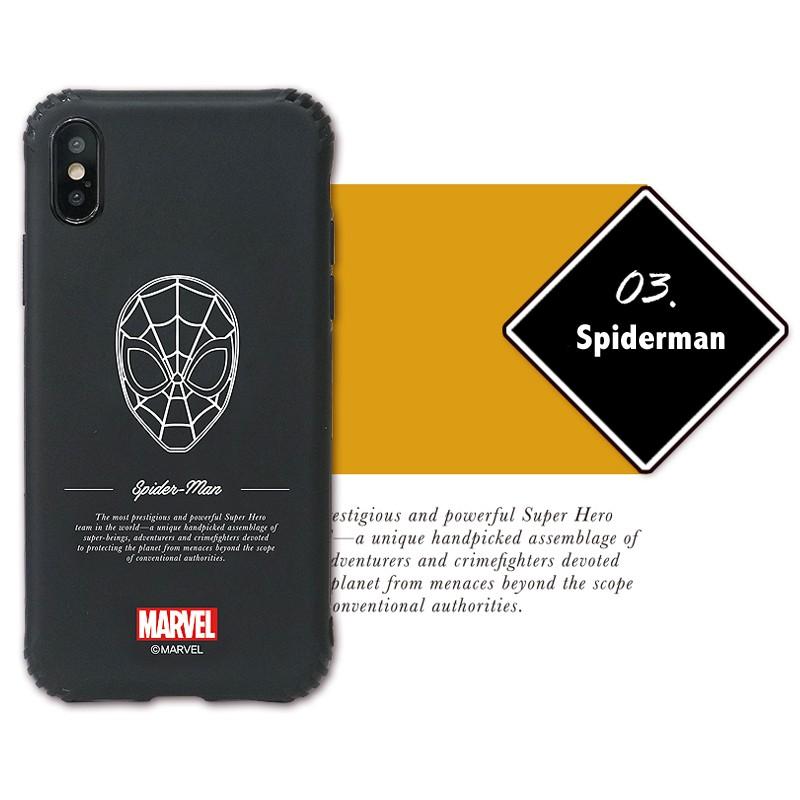 MARVEL（マーベル） iPhoneSE(第2世代) ケース ブラックジェルケース