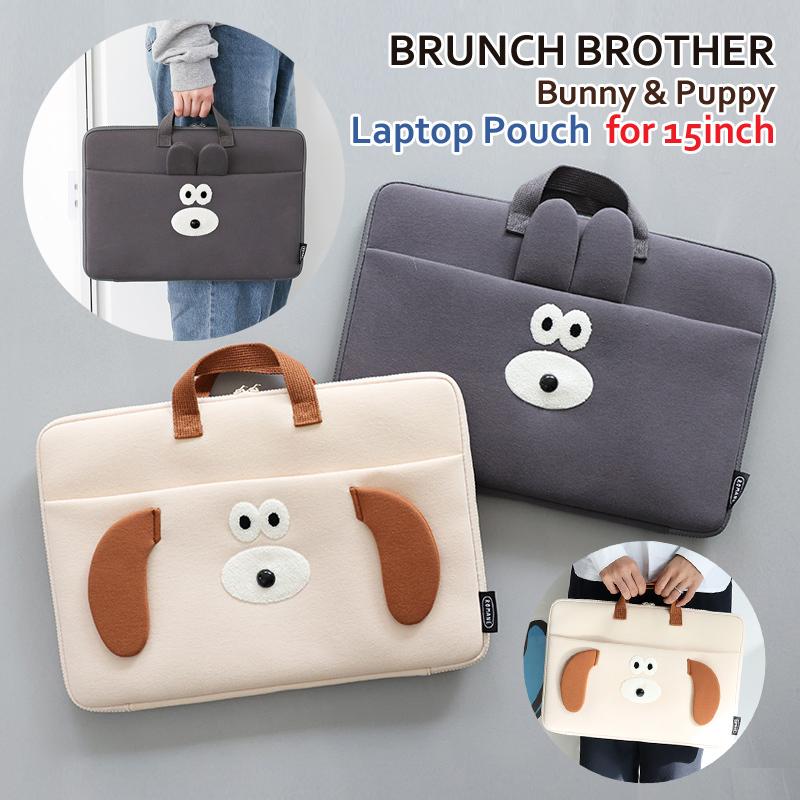 ノートパソコンケース 15インチ ノートpc バッグ かわいい Brunch Brother Bunny Puppy 韓国 正規品