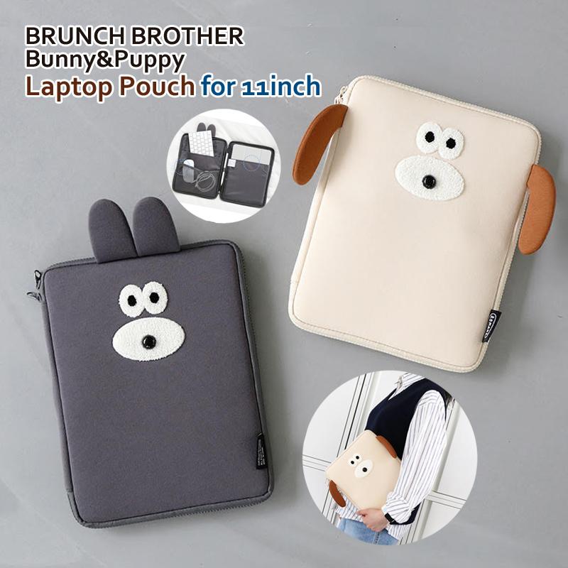タブレットケース 11インチ ノートPCケース かわいい Brunch Brother Bunny&Puppy 韓国 iPad Pro 正規品｜foufou