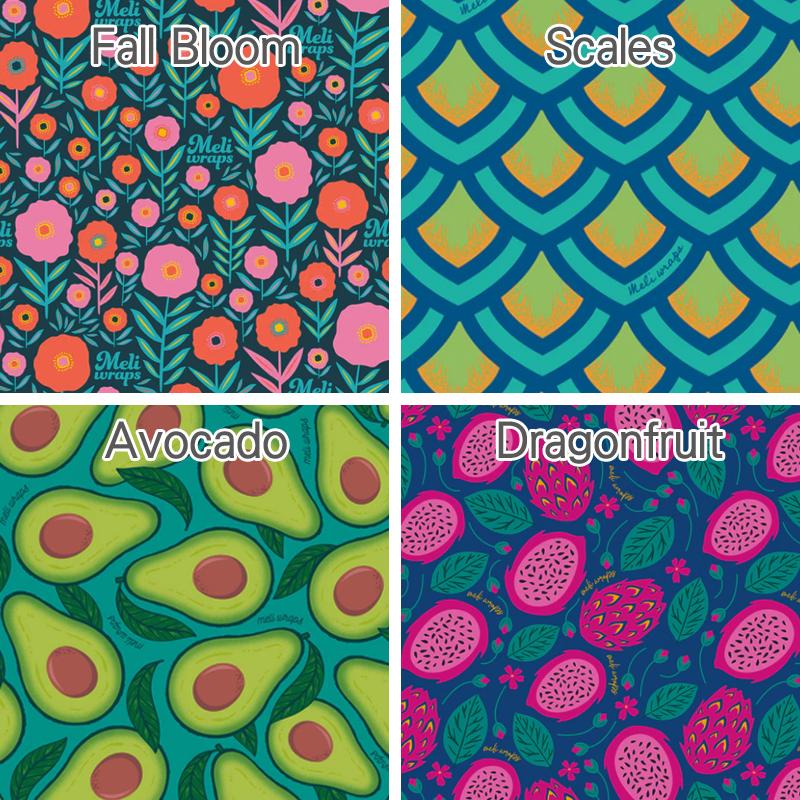 Meli WRAPS メリラップ みつろうラップ 3枚入り エコラップ meliwrap