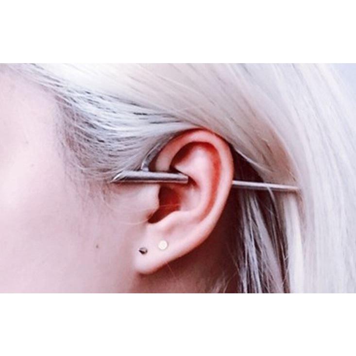 レディース アクセサリー ピアス イヤリング シンプルイヤリング イヤーカフス 挟むだけイヤリング風 片耳 スティックデザイン カラー 2タイプ ファウンド プライス 通販 Yahoo ショッピング