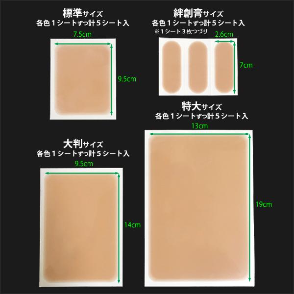 ファンデーションテープ (公式) 色合わせセット 5色 5枚入 タトゥー 刺青 隠し シール 傷跡 リスカ ピアス 隠す テープ 眉消し 防水 日本製 ログインマイライフ |  | 15