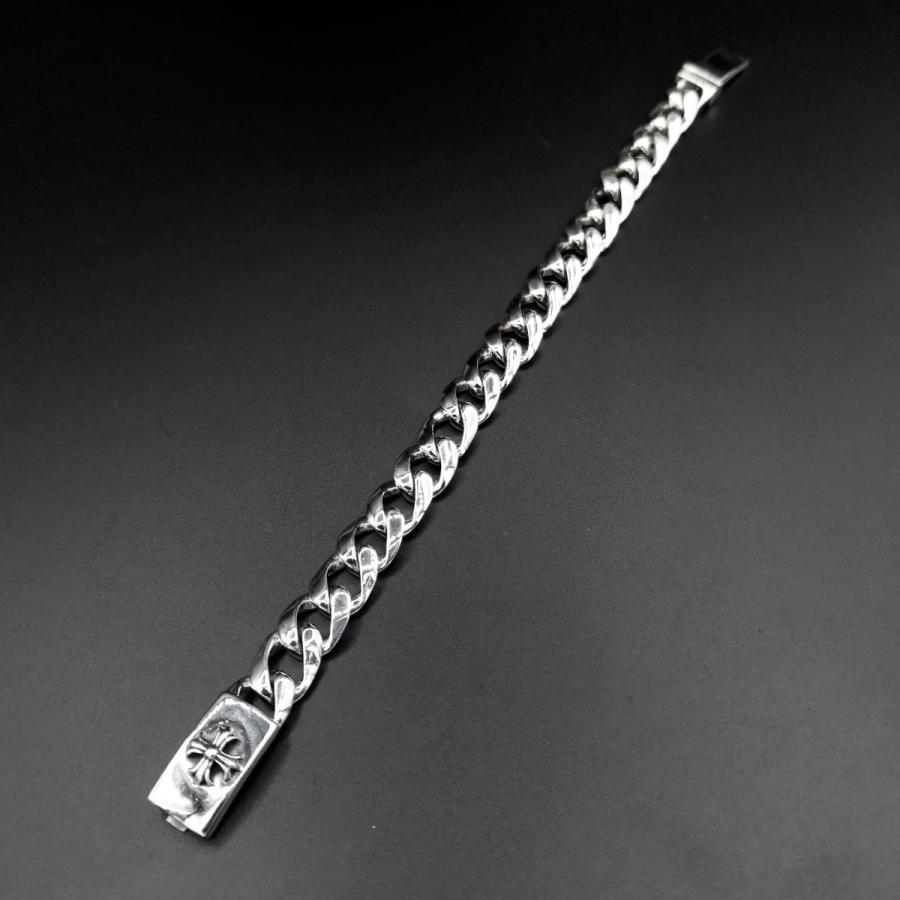 新品 ブレスレット 重厚感 メンズレディース チェーン シルバー925