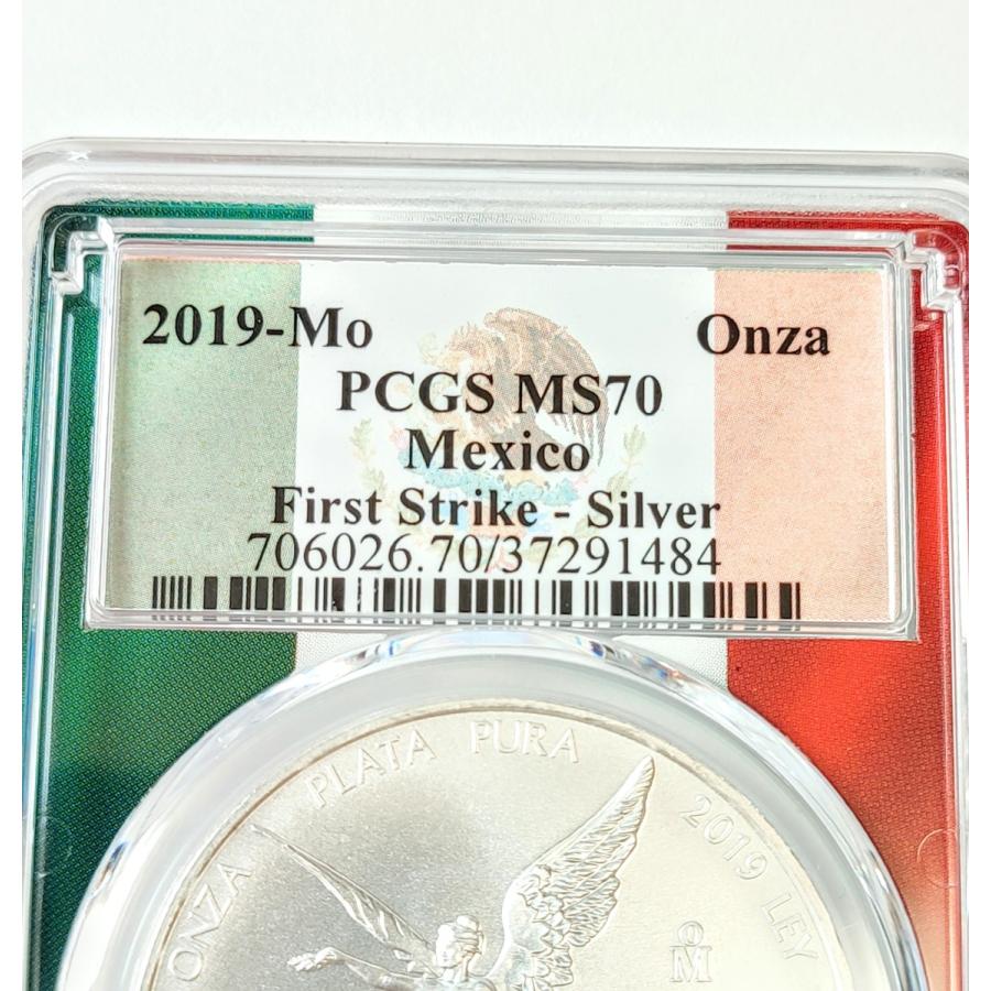 メキシコ 世界限定839枚 MS70世界最高グレード モダンコイン 1ONZA 1oz FirstStrike PCGS鑑定 シルバー 2019年 リベルタード 激レア  /84 【傑作】