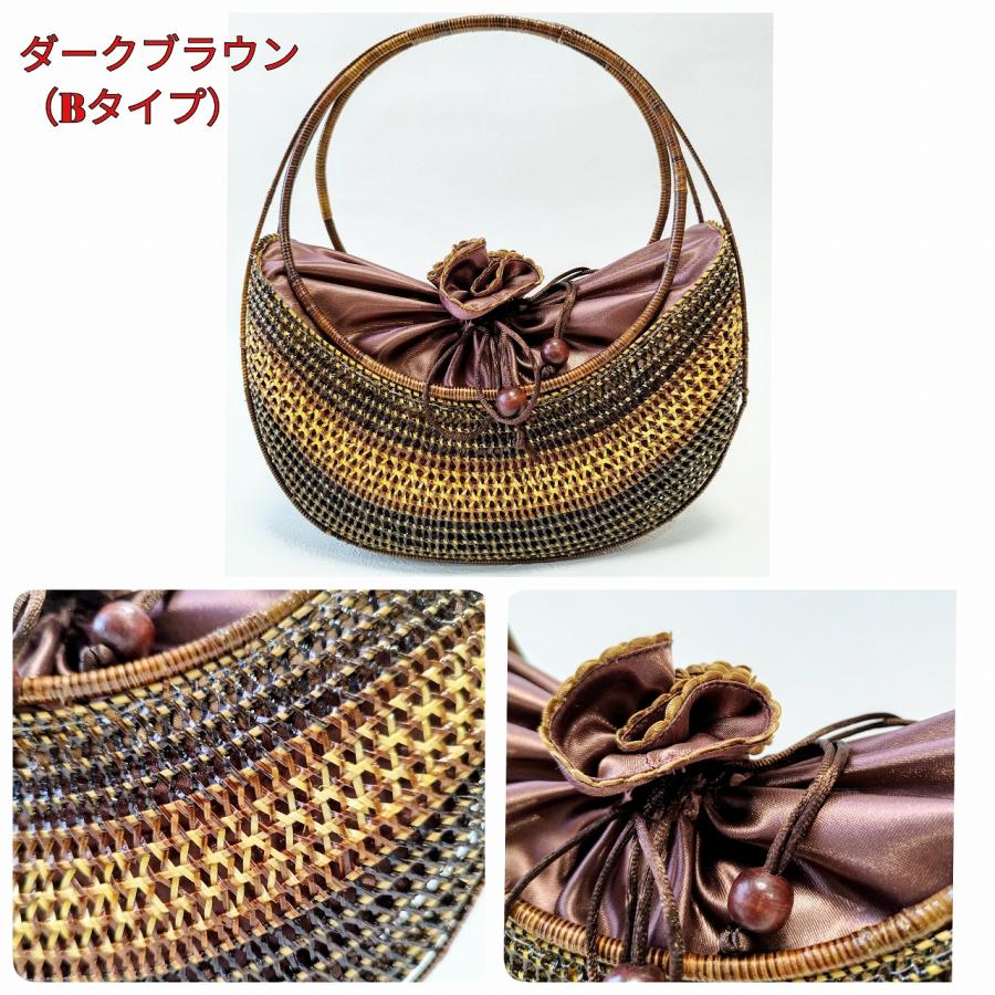 希少 リパオ編み カゴバッグ 新品 高級感 伝統 工芸品 籠細工 タイ