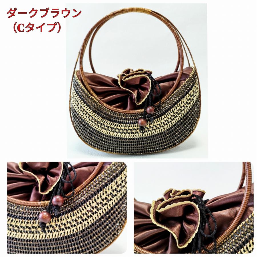 ヤンリパオ　籠バッグ 希少 リパオ編み カゴバッグ 新品 高級感 伝統 工芸品 籠細工 タイ