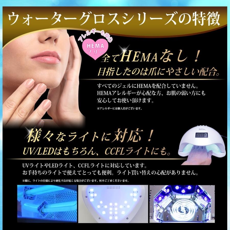 ジェルネイル ウォーターグロス ハードジェル 30g コンテナ