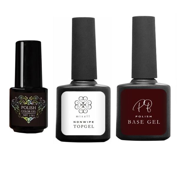 ブランドのギフト ジェルネイル ポリッシュジェル トップジェル ベースジェル セット販売 2 0