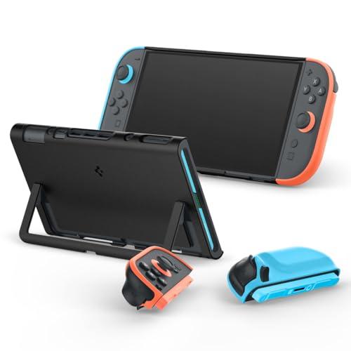 Spigen Switch2対応ケース ジョイコン取り外し可能 カバー キックスタンド対応 保護力 耐衝撃 ツートンカラー ナノポップ ACS0934 | 