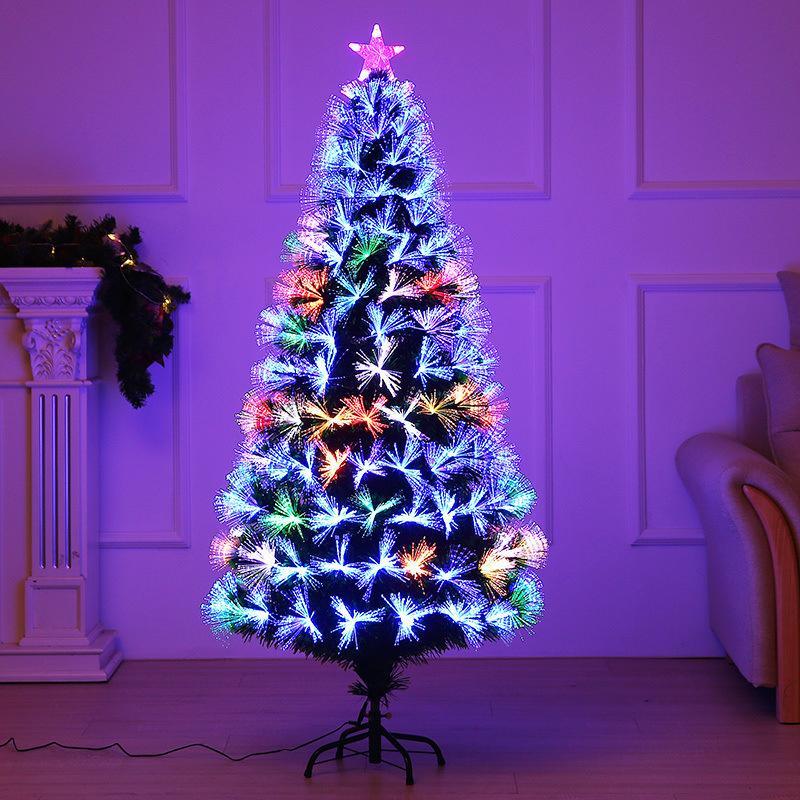 ファイバーツリー クリスマスツリー 150cm 180cm LED ライト おしゃれ 光ファイバー 飾り 高輝度 イルミネーションツリー オーナメント グリーン ピンク_2