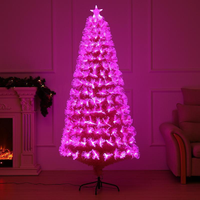 ファイバーツリー クリスマスツリー 150cm 180cm LED ライト おしゃれ 光ファイバー 飾り 高輝度 イルミネーションツリー オーナメント グリーン ピンク_4