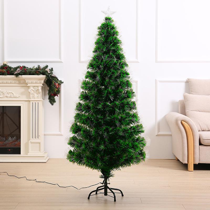 ファイバーツリー クリスマスツリー 150cm 180cm LED ライト おしゃれ 光ファイバー 飾り 高輝度 イルミネーションツリー オーナメント グリーン ピンク_5