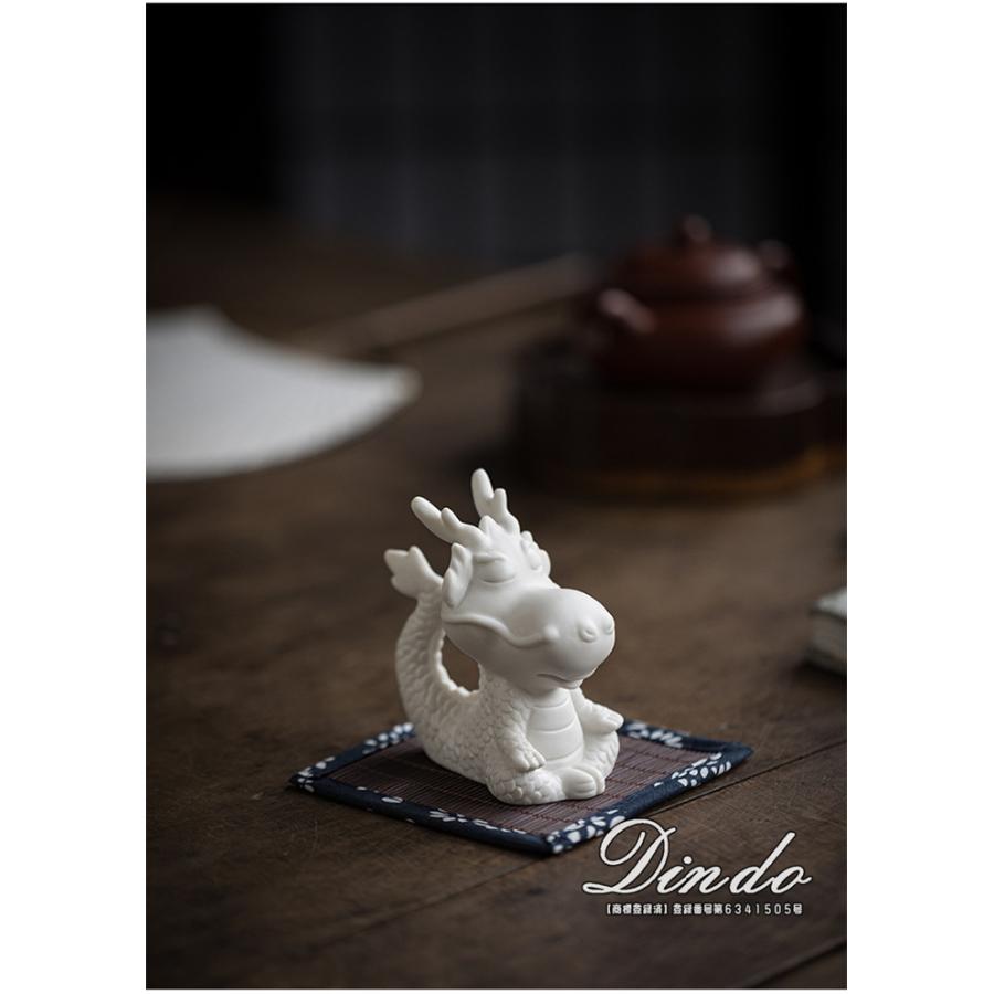 フローライト　キャンディ　龍　辰　ドラゴン　彫り物　カービング　干支　セット duralex_tatsuy82