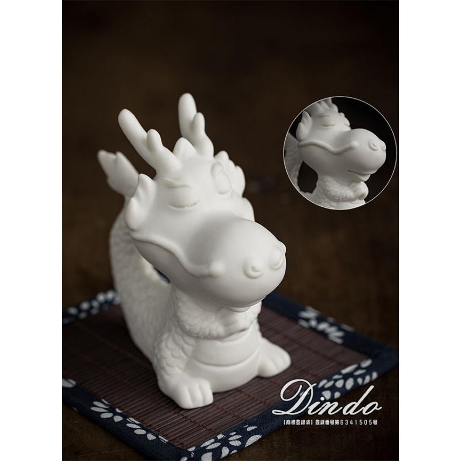 たつ　龍　常滑焼　置物　干支　日本製 楽天市場】**常滑焼作家 竹内文子作 辰 龍大将 干支縁起置物 /ご