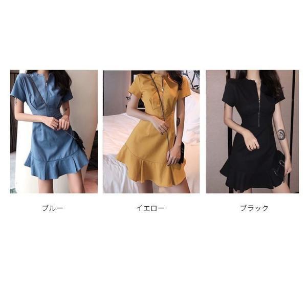 ワンピース ミニワンピース 半袖 フレア ミニ ショート丈 夏ワンピ