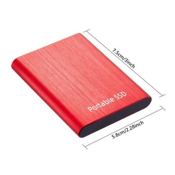 外付けSSD ポータブルSSD 1TB 4TB 外付けハードディス 500GB 超薄型 