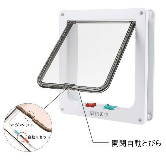 ペットドア 取り付け 自作 工事不要 猫 犬 ペット用ドア 出入口 キャットドア ペット用品 引き戸 サッシ 室内 屋内 ペットドアゲート 扉 ふすま マグネット 2 Four Piece 通販 Yahoo ショッピング