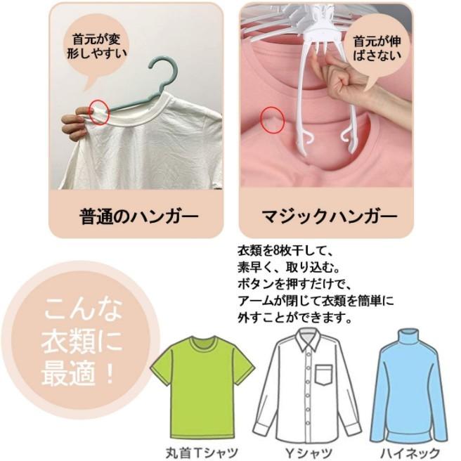 折りたたみハンガー ハンガー ワンタッチハンガー 物干し マジック