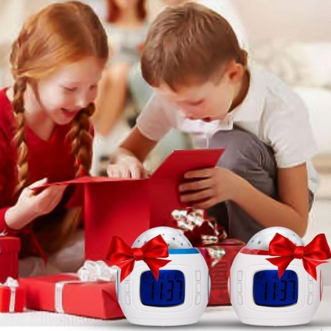 目覚まし時計 おしゃれ 大音量 子供 光 置時計 温度計 デジタル