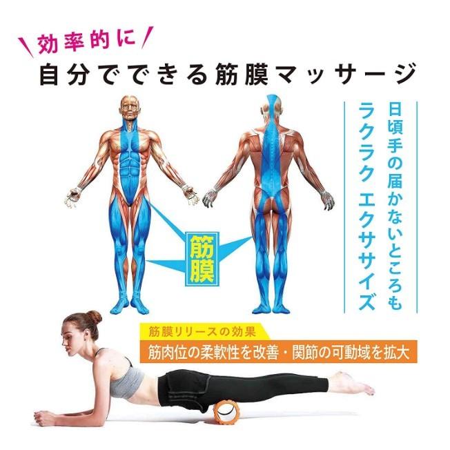 フォームローラー ストレッチ マッサージ スティック ポール