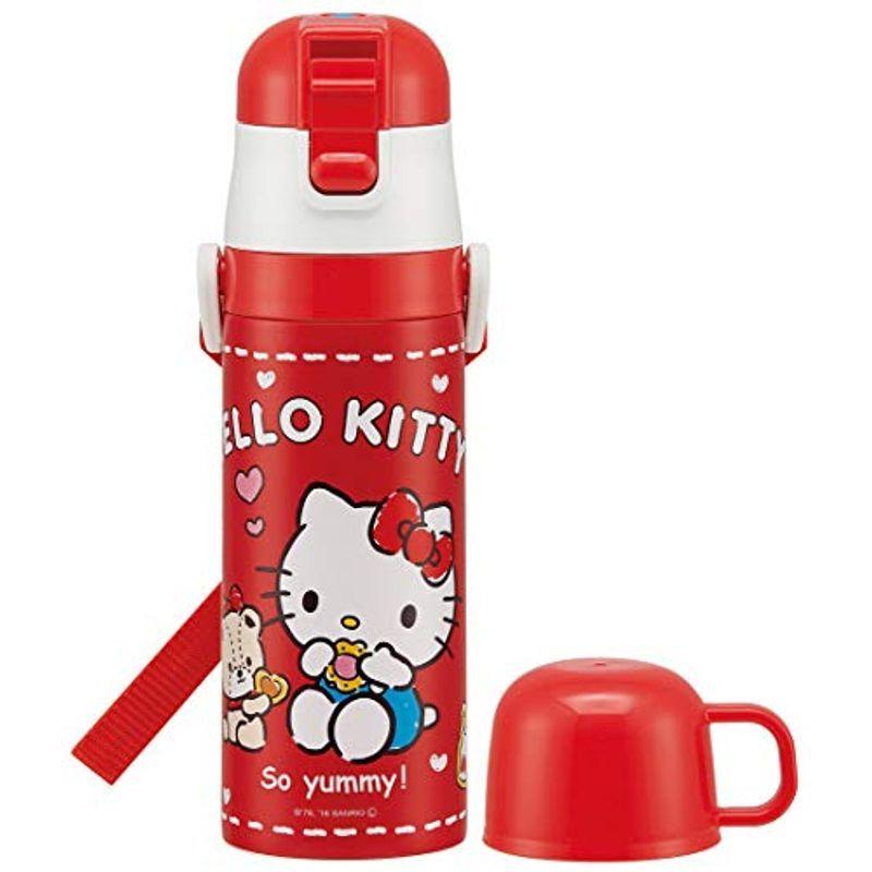 高級感 スケーター 子供用 2way ステンレス 水筒 コップ付き ハローキティ クッキー サンリオ 430ml Skdc4 即納特典付き Moinmoin Socialmedia De