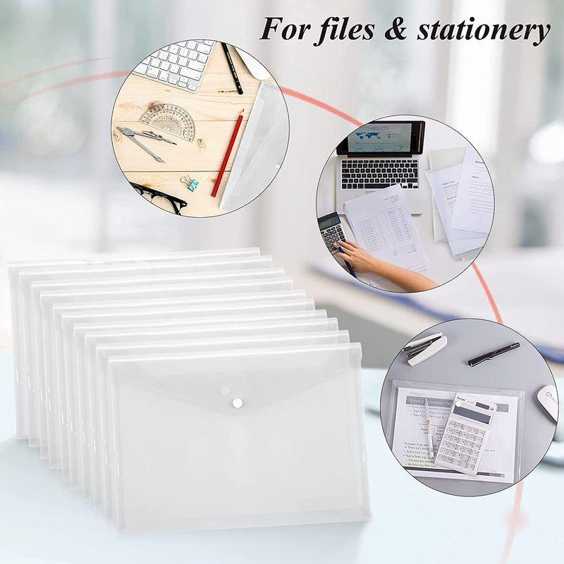 国内最安値 ファイル クリアホルダー A5 クリアファイル 12枚 Toplive ケース ボタン ドキュメントストレージ ファイルバッグ クリアホルダー Terresrouges Com