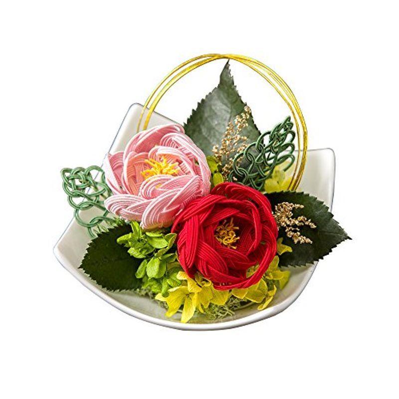 ベストセラー 花ギフト プレゼント フラワー ギフト 誕生日 長生堂 大阪 和風 赤 桃 美結 水引アレンジ プリザーブド 生花 Aliuminium Lt