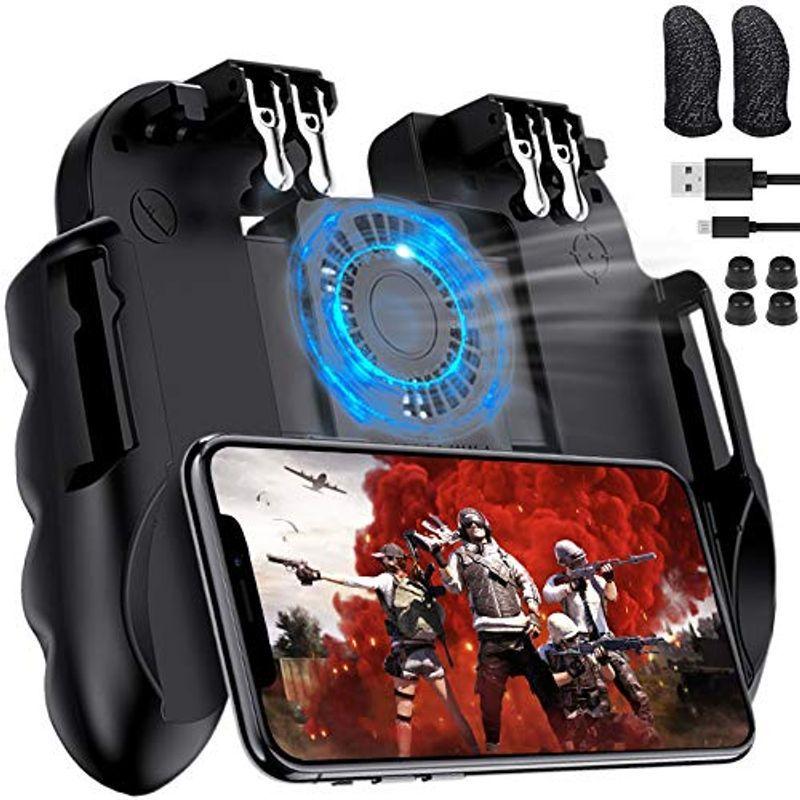 Salud 荒野行動 Pubg Mobile コントローラー 冷却ファン付きゲームパッド 6本指操作可能 高感度 伸縮自在 Iphone A Fourdays 通販 Yahoo ショッピング