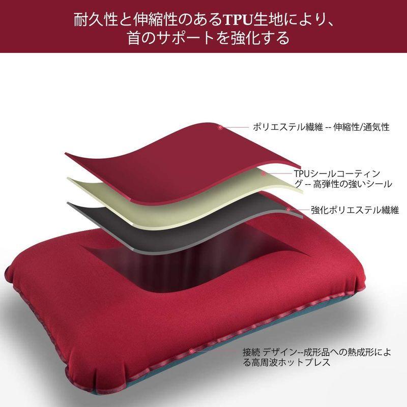 専門店 Wikool エアーピロー エアー枕 キャンプ枕 超軽量 コンパクト トラベルピロー 収納袋付きアウトドア 車中泊 キャンプ オフィス用 旅 Shipsctc Org