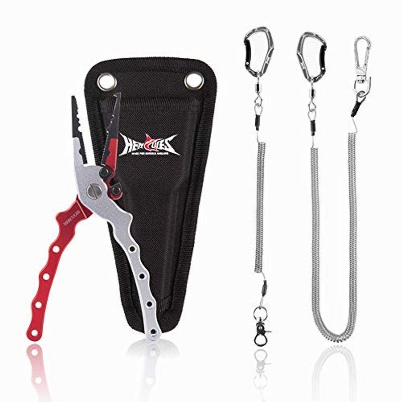 Hercules ヘラクレス フィッシングプライヤー 多機能 超軽量 釣りプライヤー 防錆 アルミ合金 ラインカッター 針外し 釣り用ペン 季節の おすすめ商品