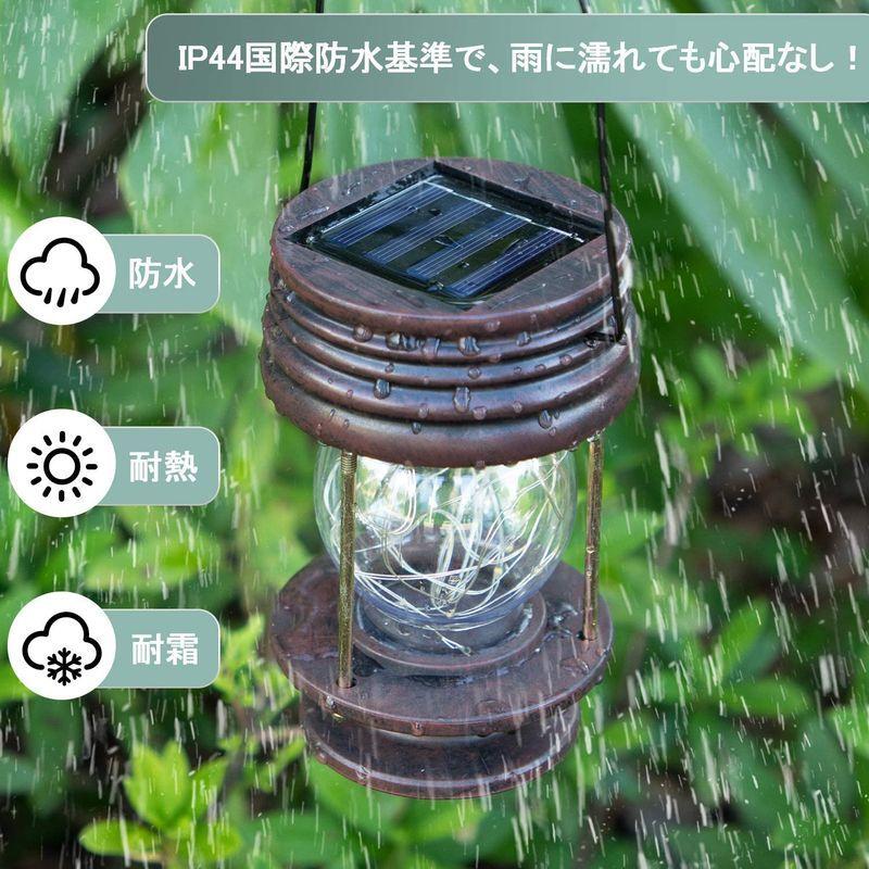新品 送料無料 ソーラーランタン ガーデンライト ベランダライト ソーラーライト 屋外 防水 Ledランタン 暖色 アンティーク ガーデニングライト おしゃ Neotextreview Com