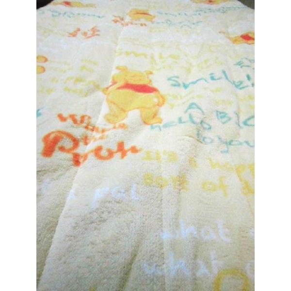 ◆【販売終了】敷毛布　敷きパット くまのプーさん 100ｘ205ｃｍ　ディズニーキャラクター敷毛布　敷き毛布　 | Disney | 02